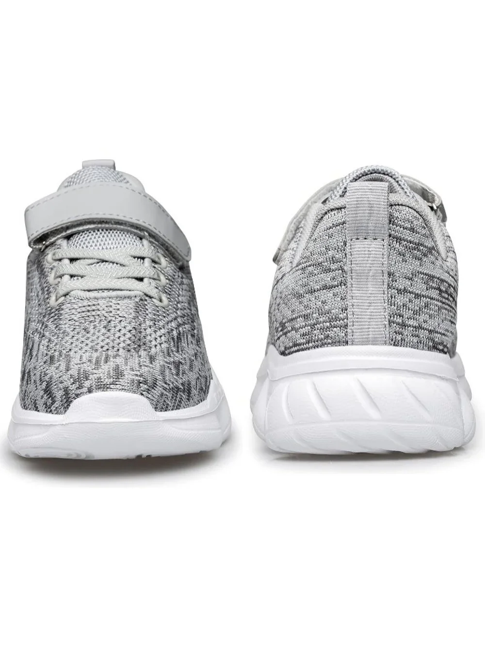 Kids Multi Grey Mesh Shoes Toddler Boys Girls Running Sports Strap Sneakers